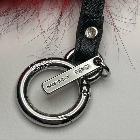 Fendi Monsters Fox Fur Charm - Red w/ Yellow Eyes - Preowned - Picture 5 of 6